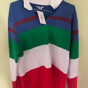 Fashion Nova Men The RUGBY Long Sleeve Polo